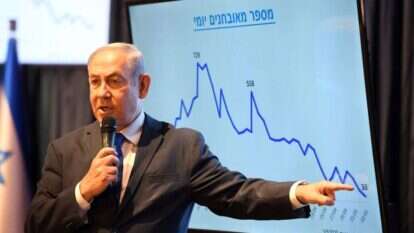 נתניהו במסיבת עיתונאים על אסטרטגיית היציאה, מאי 2020. | חיים צח, לע"מ נתניהו במסיבת עיתונאים על אסטרטגיית היציאה, מאי 2020. | חיים צח, לע"מ