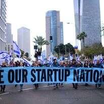 מחאת ההייטקיסטים נגד הרפורמה במערכת המשפט. | תומר ניוברג, פלאש 90 מחאת ההייטקיסטים נגד הרפורמה במערכת המשפט. | תומר ניוברג, פלאש 90