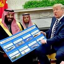 דונלד טראמפ בפגישה עם מוחמד בן סלמאן בבית הלבן, 2018. | EPA דונלד טראמפ בפגישה עם מוחמד בן סלמאן בבית הלבן, 2018. | EPA