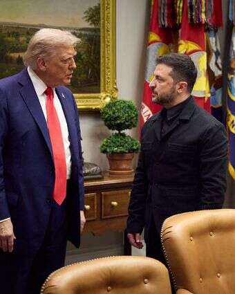 טראמפ עם זלנסקי בבית הלבן | איי.אף.פי טראמפ עם זלנסקי בבית הלבן | איי.אף.פי