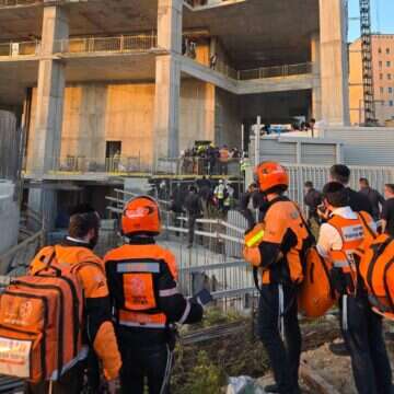 זירת נפילת הנער בעצרת | דוברות איחוד הצלה זירת נפילת הנער בעצרת | דוברות איחוד הצלה