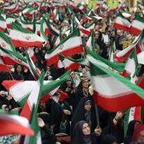 הפגנת תמיכה באיראן למען משטר האייתולות | EPA הפגנת תמיכה באיראן למען משטר האייתולות | EPA