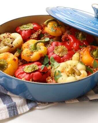 פלפלים ממולאים – המתכון שממנו לומדים להכין ממולאים | אפרת ליכטנשטט פלפלים ממולאים – המתכון שממנו לומדים להכין ממולאים | אפרת ליכטנשטט