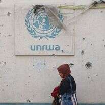 בניין אונר"א ברפיח, שנפגע מאש במהלך מלחמת "חרבות ברזל" | AFP בניין אונר"א ברפיח, שנפגע מאש במהלך מלחמת "חרבות ברזל" | AFP