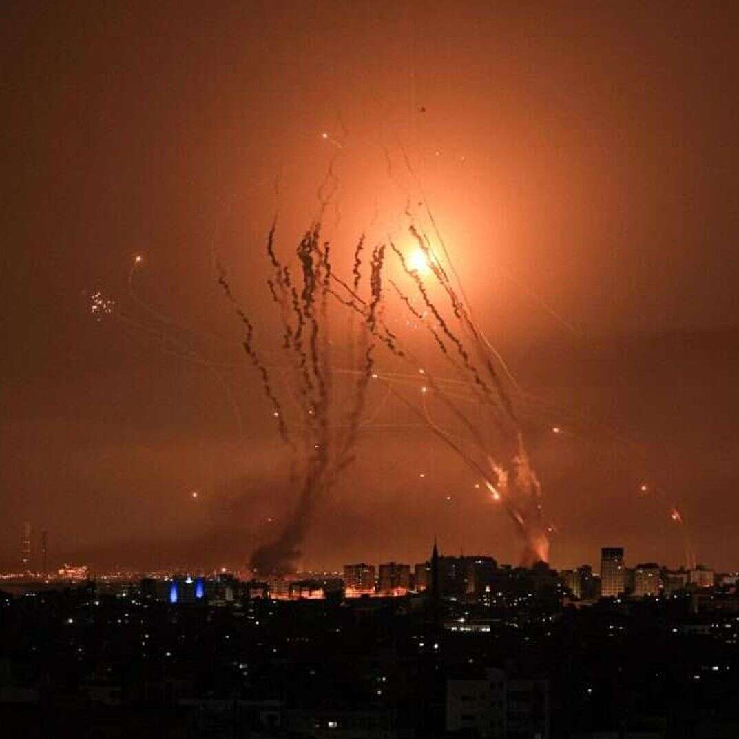 כיפת ברזל מיירטת מטחי רקטות, בעבר | AFP כיפת ברזל מיירטת מטחי רקטות, בעבר | AFP