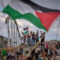 פעילים במשט לעזה, ספטמבר 2025 | AP פעילים במשט לעזה, ספטמבר 2025 | AP