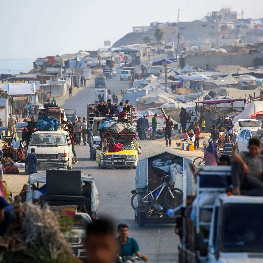 עזתים מתפנים מהעיר עזה, ספטמבר 25' | AFP עזתים מתפנים מהעיר עזה, ספטמבר 25' | AFP