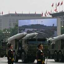 טילים היפר-סוניים נגד ספינות במצעד ניצחון בבייג'ין, ספטמבר 25' | AFP טילים היפר-סוניים נגד ספינות במצעד ניצחון בבייג'ין, ספטמבר 25' | AFP