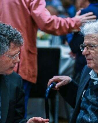 אהרן ברק ויצחק עמית בכנס העמותה למשפט ציבורי, בשבוע שעבר | פלאש 90 אהרן ברק ויצחק עמית בכנס העמותה למשפט ציבורי, בשבוע שעבר | פלאש 90