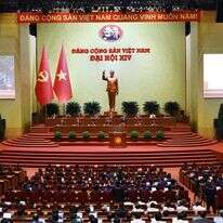 מבט כללי על מושב הסיום של הקונגרס הלאומי ה-14 של המפלגה הקומוניסטית של וייטנאם במרכז הכנסים הלאומי בהאנוי | EPA/סוכנות הידיעות הווייטנאמית מבט כללי על מושב הסיום של הקונגרס הלאומי ה-14 של המפלגה הקומוניסטית של וייטנאם במרכז הכנסים הלאומי בהאנוי | EPA/סוכנות הידיעות הווייטנאמית