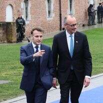 נשיא צרפת מקרון וקנצלר גרמניה מרץ | AP נשיא צרפת מקרון וקנצלר גרמניה מרץ | AP