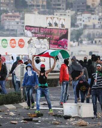 דגלי פלסטין בהפגנת ערבים-ישראלים בכפר כנא | הדס פרוש, פלאש 90 דגלי פלסטין בהפגנת ערבים-ישראלים בכפר כנא | הדס פרוש, פלאש 90