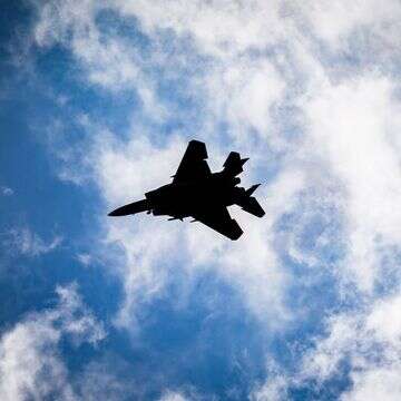 מטוס קרב של חיל האוויר טס מעל מרכז ישראל | נתי שוחט, פלאש 90 מטוס קרב של חיל האוויר טס מעל מרכז ישראל | נתי שוחט, פלאש 90