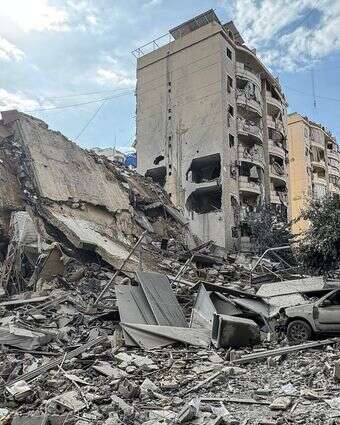 הפצצה ישראלית בביירות | AFP הפצצה ישראלית בביירות | AFP