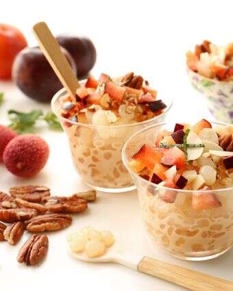 הטוויסט המפתיע לטפיוקה: תה צ׳אי, פירות ואגוזים | אפרת ליכטנשטט הטוויסט המפתיע לטפיוקה: תה צ׳אי, פירות ואגוזים | אפרת ליכטנשטט