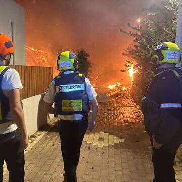 זירת הפגיעה בנהריה | דוברות מד"א זירת הפגיעה בנהריה | דוברות מד"א