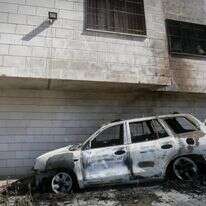 מכונית שרופה בכפר ערבי ליד שכם | נאסר אישתייה, פלאש 90 מכונית שרופה בכפר ערבי ליד שכם | נאסר אישתייה, פלאש 90