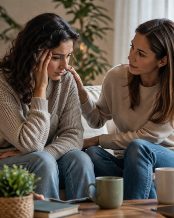 שיחה בין חברות | Dal-E שיחה בין חברות | Dal-E