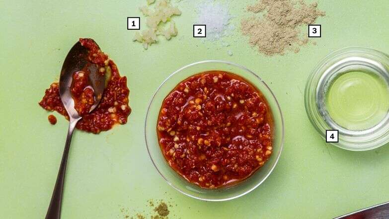 אדג'יקה | ג'ניפר צ'ייס, עיצוב אוכל: קארה אלדר, הוושינגטון פוסט. אדג'יקה | ג'ניפר צ'ייס, עיצוב אוכל: קארה אלדר, הוושינגטון פוסט.