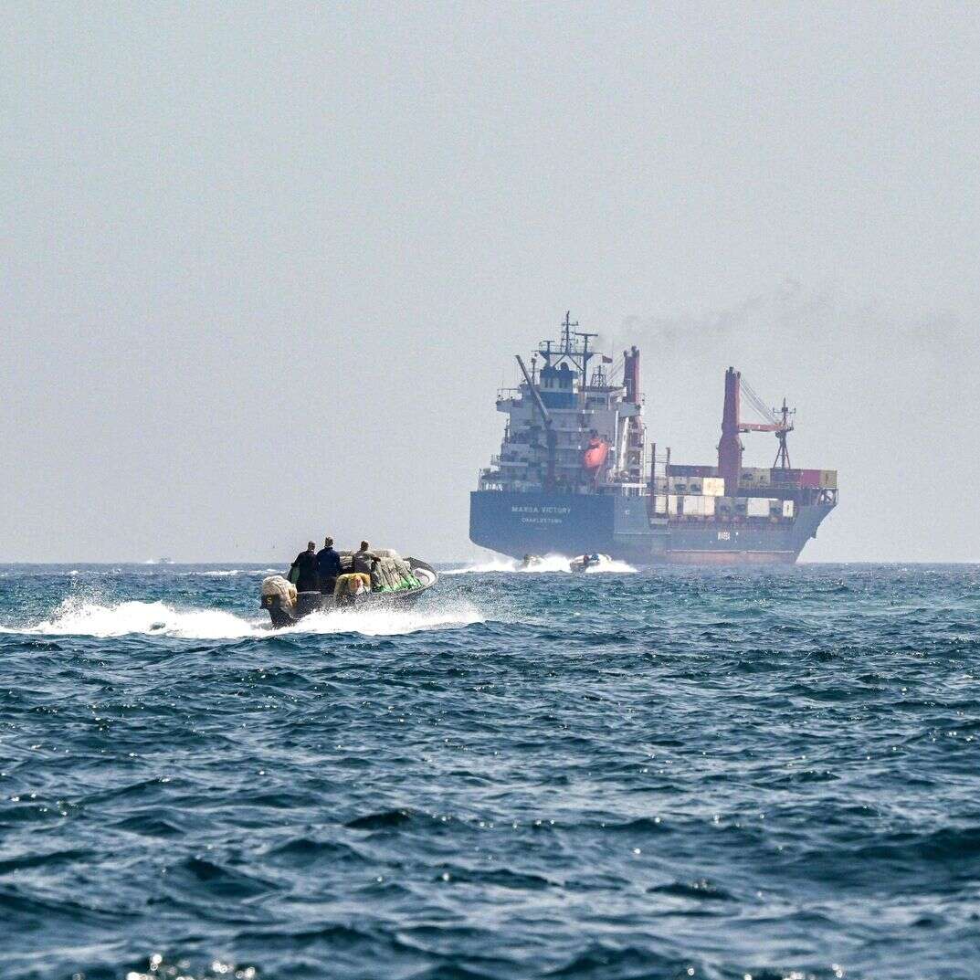 אוניית המכולות מרסה ויקטורי, מפליגה במימי מצר הורמוז | AFP אוניית המכולות מרסה ויקטורי, מפליגה במימי מצר הורמוז | AFP