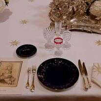 שולחן אוכל בארמון האליזה בפריז | AFP שולחן אוכל בארמון האליזה בפריז | AFP