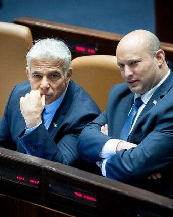 נפתלי בנט ויאיר לפיד, 2022 | יונתן זינדל, פלאש 90 נפתלי בנט ויאיר לפיד, 2022 | יונתן זינדל, פלאש 90
