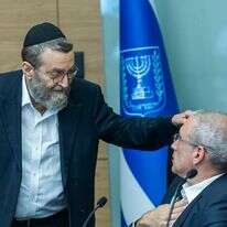 יו"ר ועדת הכספים מילביצקי ויו"ר דגל התורה גפני | חיים גולדברג, פלאש 90 יו"ר ועדת הכספים מילביצקי ויו"ר דגל התורה גפני | חיים גולדברג, פלאש 90