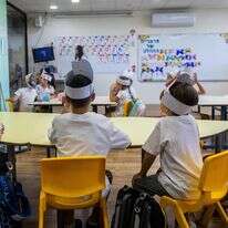 תלמידי כיתה א' יושבים בכיתתם ביום הראשון ללימודים בירושלים, 1 בספטמבר | חיים גולדברג/פלאש90 תלמידי כיתה א' יושבים בכיתתם ביום הראשון ללימודים בירושלים, 1 בספטמבר | חיים גולדברג/פלאש90