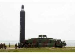 The Musudan (also called Hwasong-10) pictured during a test on June 23, 2016. (Photo: Rodong Sinmun)