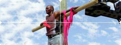 ישו השחור. מתוך הסרט The son of Man
רויטרס