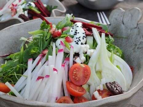 סלט ירקות שורש גיל גלר סלט ירקות שורש גיל גלר