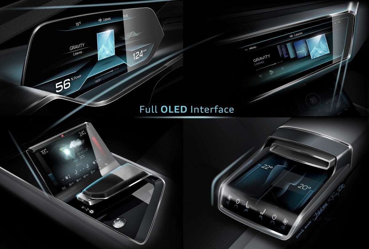 Audi e-tron quattro concept ? OLED-based operating and display