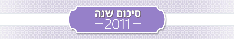 סיכום שנה 2011 סיכום שנה 2011
