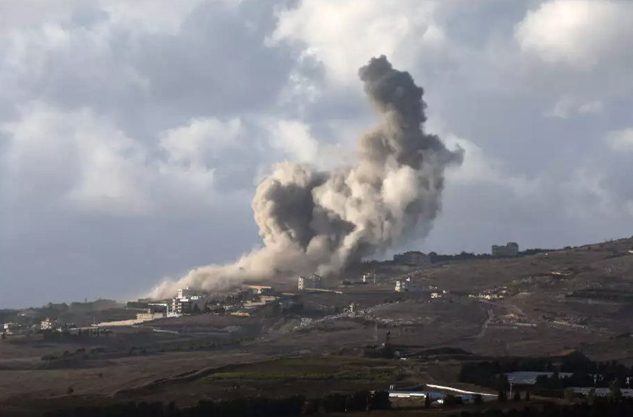 הפצצת צה"ל בלבנון. צילום: AFP